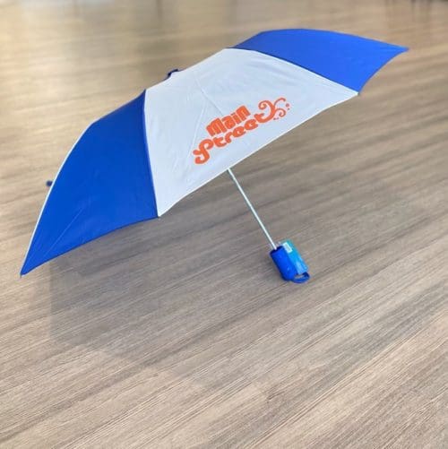 Blue Main Street umbrella