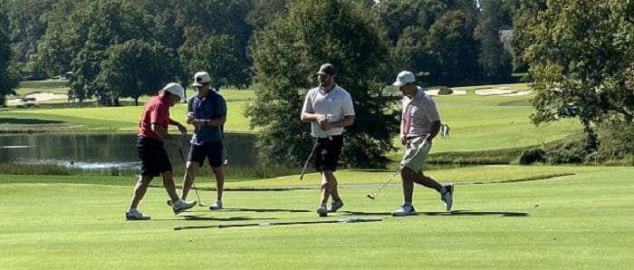 Golfers at the 2023 Main Street Golf Outing