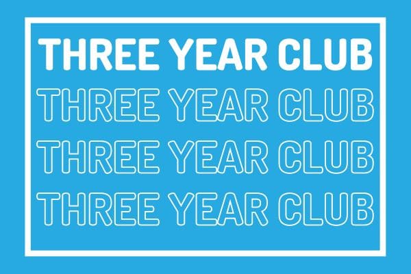 Three Year Club Graphic