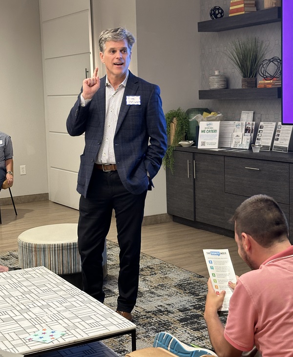 Tim Shriver speaks at professional event at Main Street