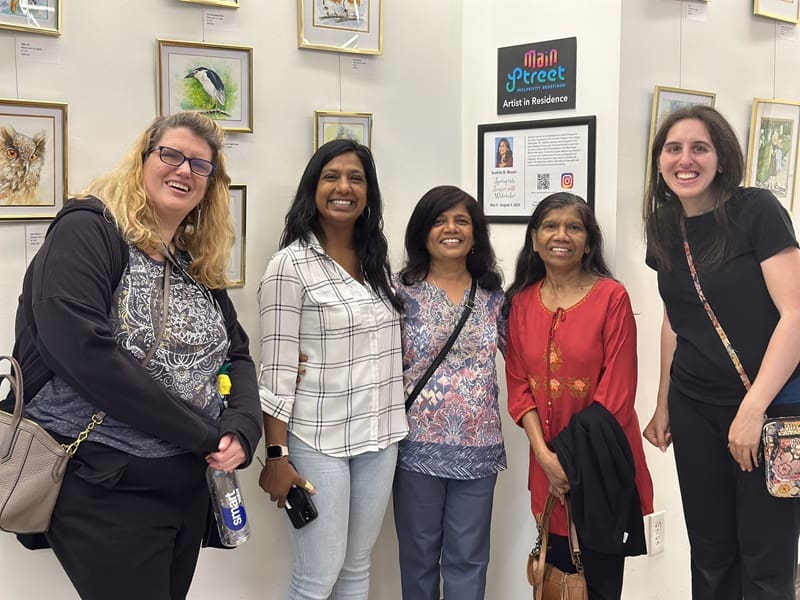 Sushila Bloom Art Exhibit at Main Street