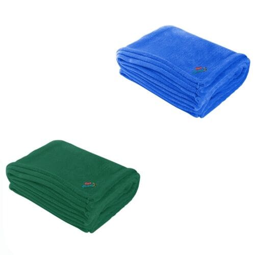 Chenille Blankets with Main Street logo