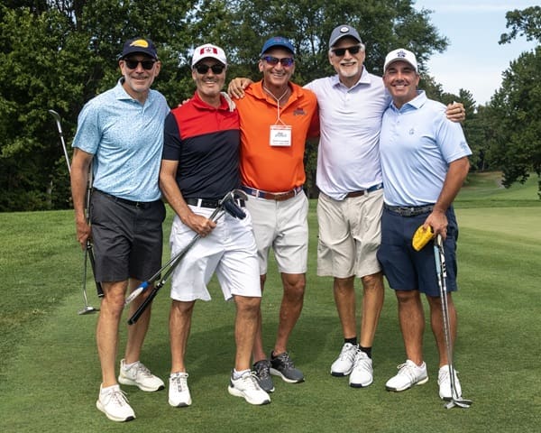 Scott with foursome at 2025 Main Street Golf Outing